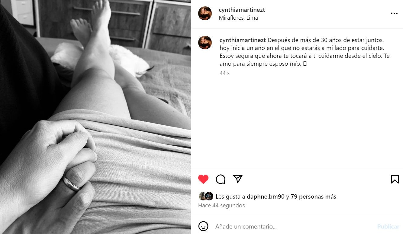 Cynthia Martínez compartió nostálgico mensaje por Año Nuevo / Instagram