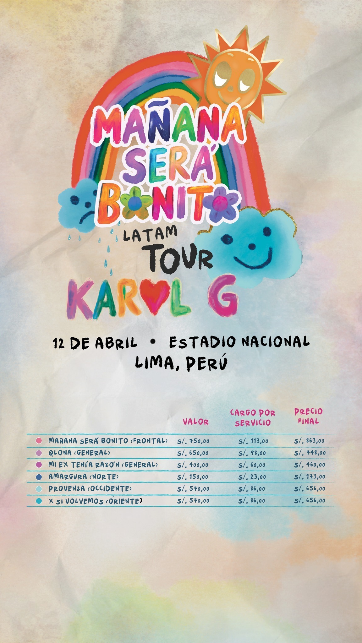 Precio final de las entradas para el concierto de Karol G en Lima / Instagram