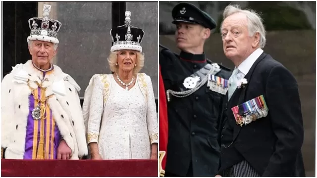 El exesposo de la reina Camila acude a la coronación junto a sus dos hijos. Fuente: AFP
