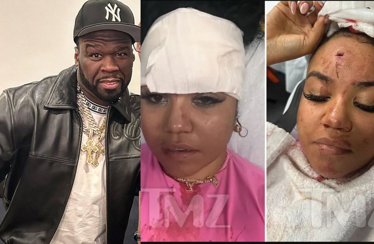 El rapero '50 Cent' lanzó deliberadamente el micróno sobre la locutora de radio conocida como Bryhana Monegain/ Fotos: IG 50 Cent/ TMZ