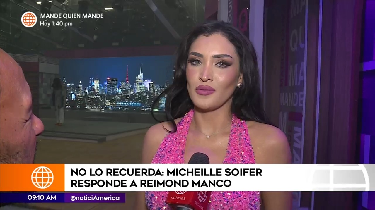 Michelle Soifer les respondió a Reimond Manco / América Espectáculos