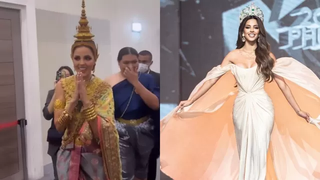 ¡Una reina! Luciana Fuster impactó en nuevo certamen con traje típico de Tailandia 
