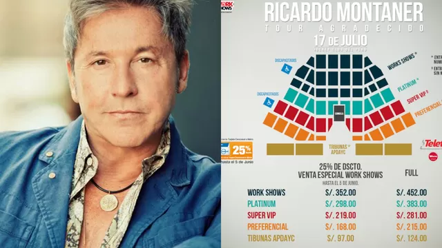 Ricardo Montaner en Lima: conoce los precios de entradas