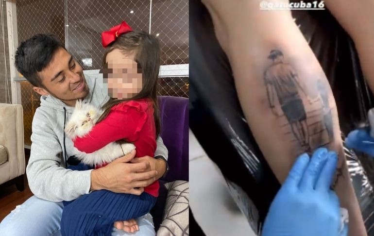 Rodrigo Cuba y el tierno tatuaje en honor a su hija con Ale Venturo 