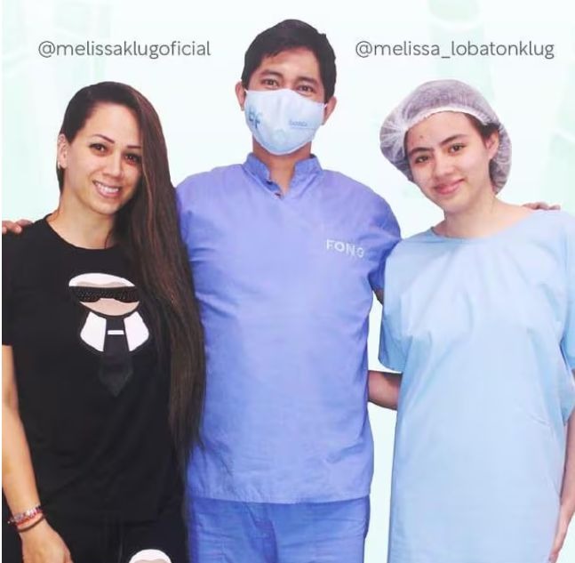 Melissa Lobatón, hermana de Samahara Lobatón, se aumentó el busco con el doctor Fong / Instagram
