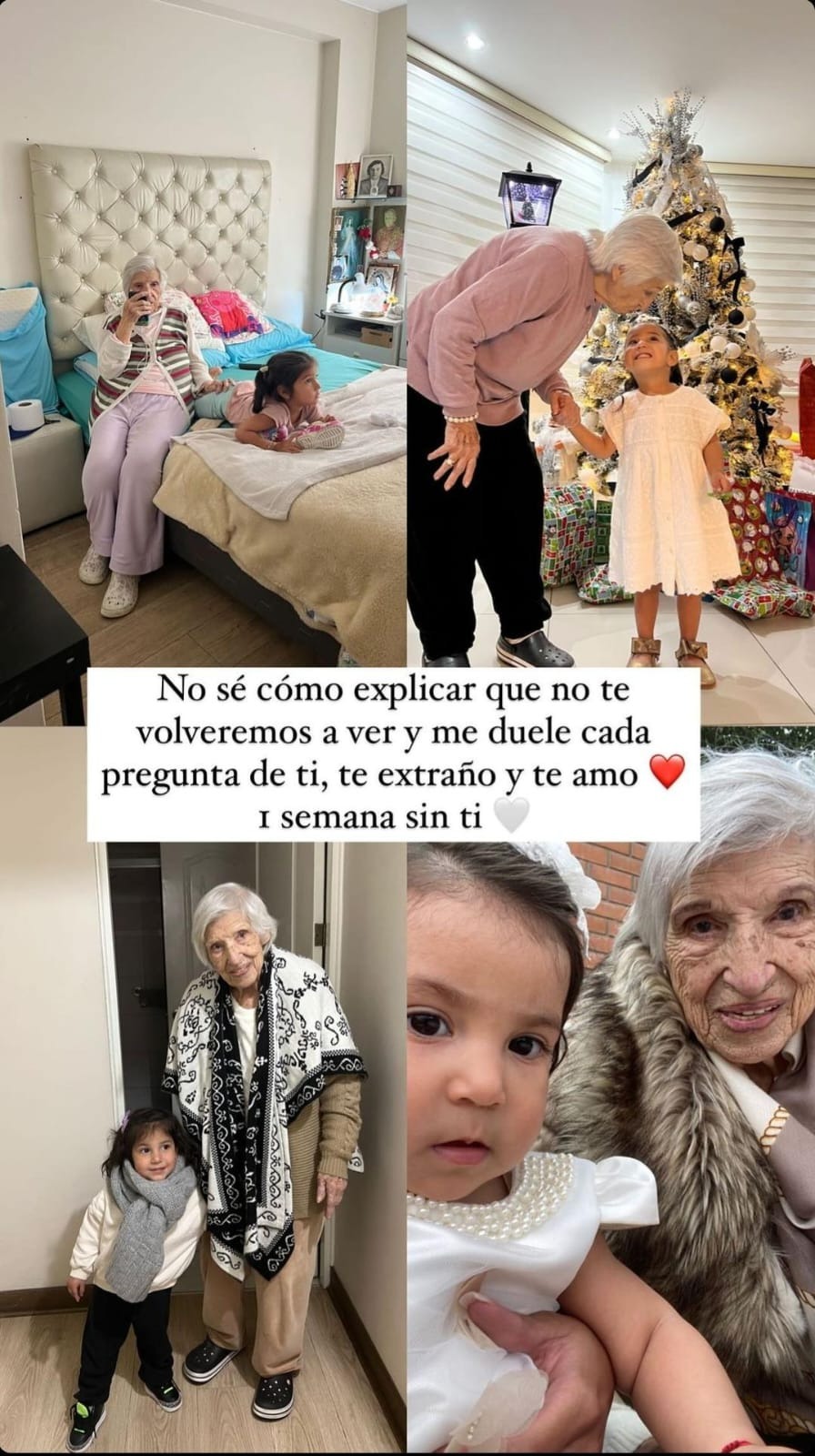 Samahara Lobatón recordó a su abuelita con sentido mensaje. Fuente: Instagram