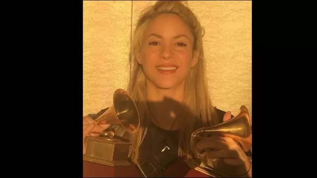 Shakira dedicó premios Grammy a sus hijos y a Gerard Piqué 