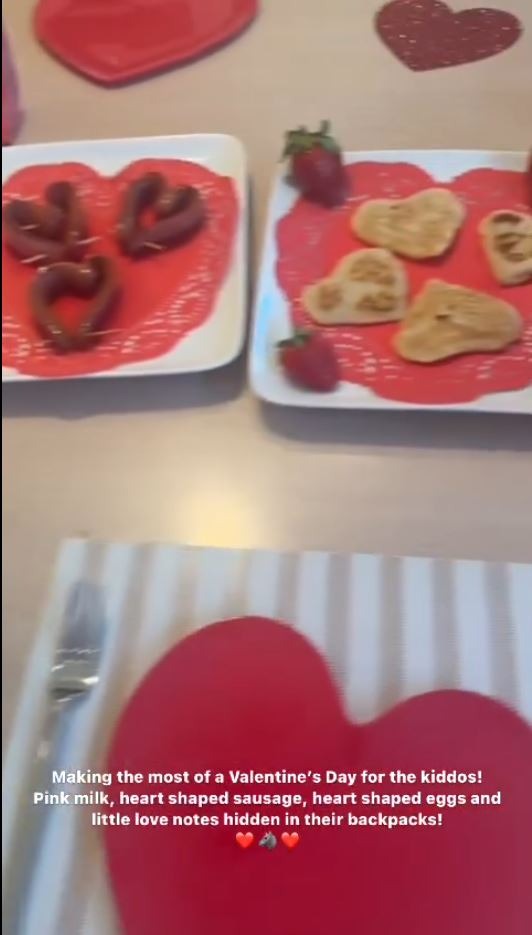 Shakira sorprendió a sus hijos por San Valentin con un desayuno preparado por ella/Foto: Instagram