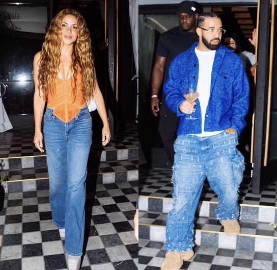 Shakira y Drake son captados juntos en una fiesta. Fuente: Twitter