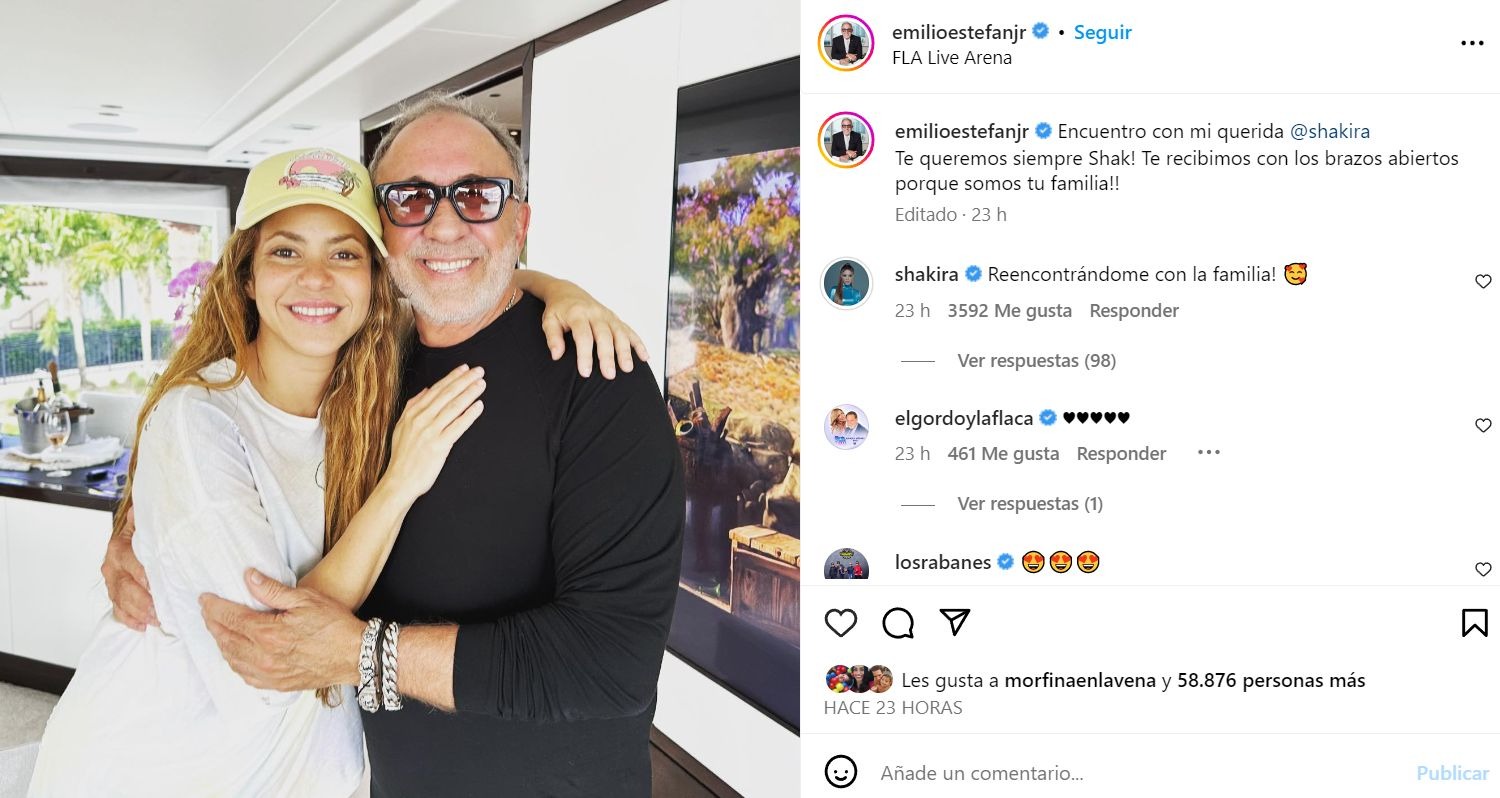 Shakira y sus primeros grandes momentos en Miami: Se reencontró con Juan Luis Guerra