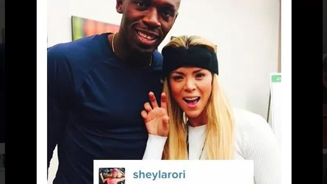 Sheyla Rojas conoció a Usain Bolt en Nueva York