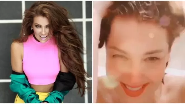 Thalía paraliza Instagram con video en la ducha
