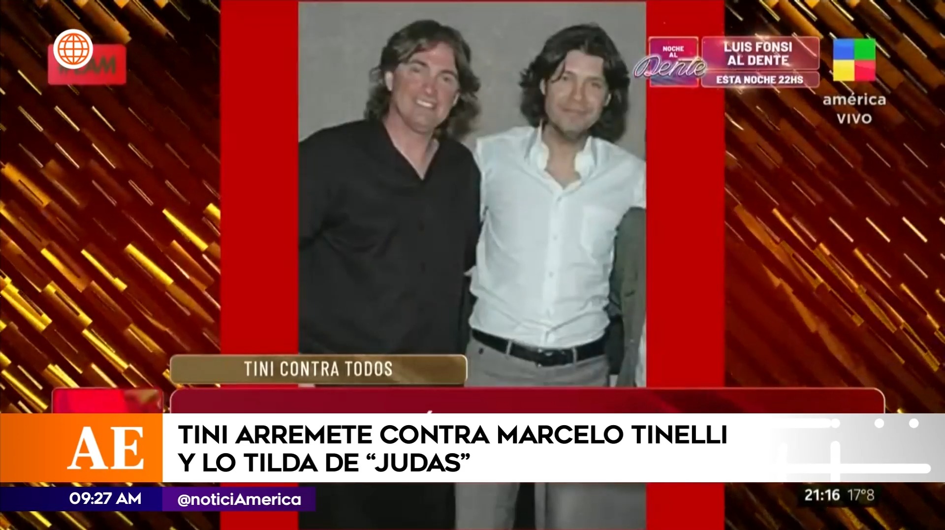 Alejandro Stoessel y Marcelo Tinelli | Video: América Espectáculos