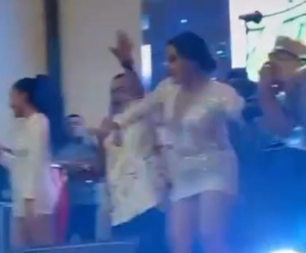 Tony Rosado empujó bruscamente a su bailarina en pleno concierto/Foto: TikTok