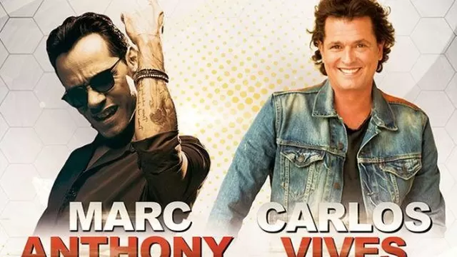 Concierto de Marc Anthony y Carlos Vives en el Estadio Nacional