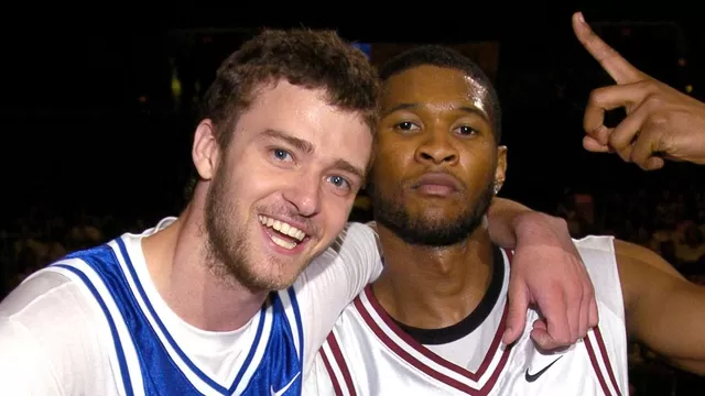 Usher y Justin Timberlake se pelearon a Justin Bieber. Fuente: AFP