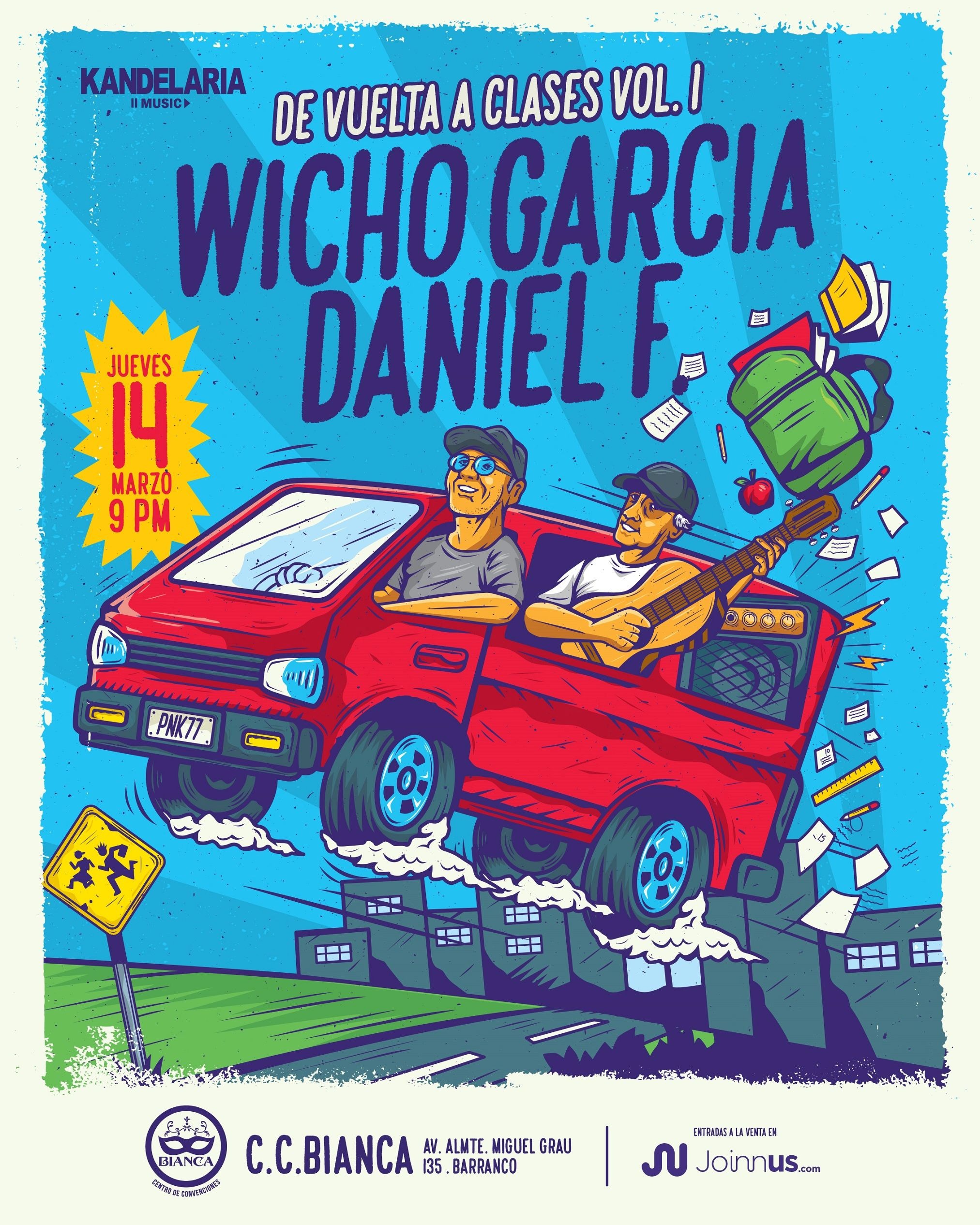 Wicho García y Daniel F en concierto en Barranco / Difusión