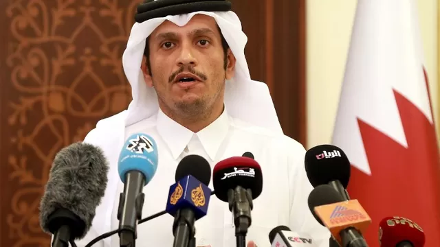 Mohammed bin Abdulrahman al-Thani, canciller de Catar. Foto: AFP