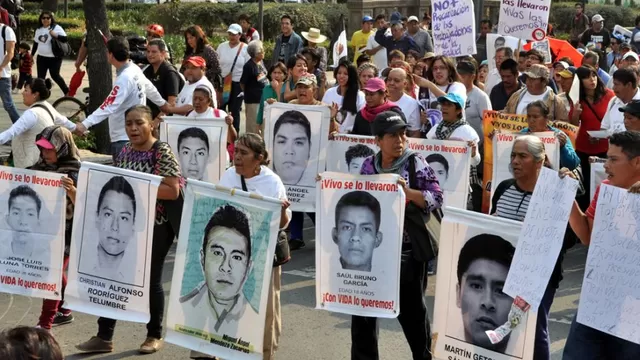 Movilización por los estudiantes desaparecidos. Foto: Difusión