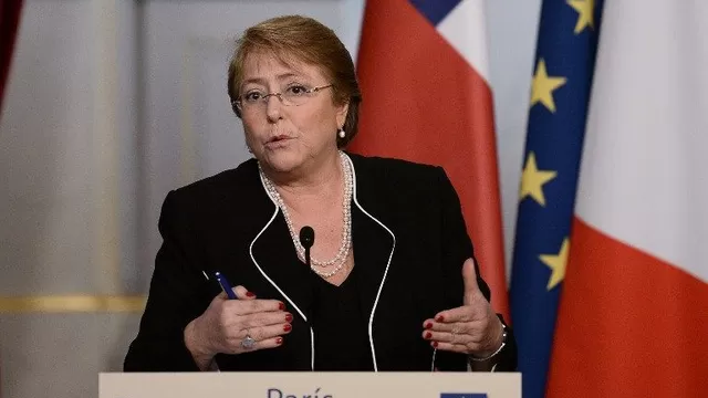 Michelle Bachelet, presidenta de Chile. (Vía: AFP)
