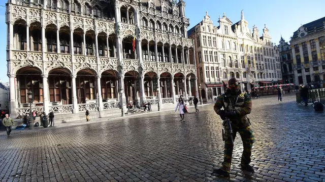 Autoridades en Bruselas. (Vía: AFP)