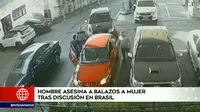Brasil: Hombre asesinó a balazos a una mujer tras discusión en la vía pública 