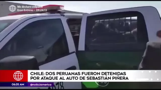 Chile: dos peruanas entre detenidos por intentar agreder a presidente Piñera