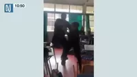 Chile: Escolar golpeó a su profesor en el salón de clase