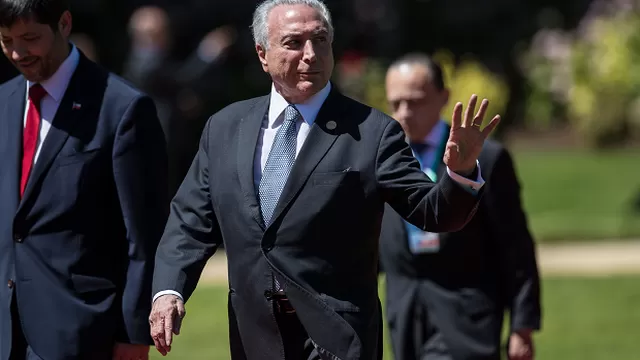 Foto: presidente de Brasil, Michel Temer. AFP