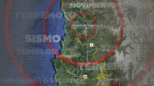 Las autoridades informaron que el movimiento se registró en 5 regiones del norte y centro de Chile. Foto: 24 horascl