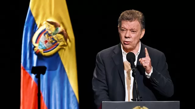 Juan Manuel Santos, presidente de Colombia. Foto: AFP