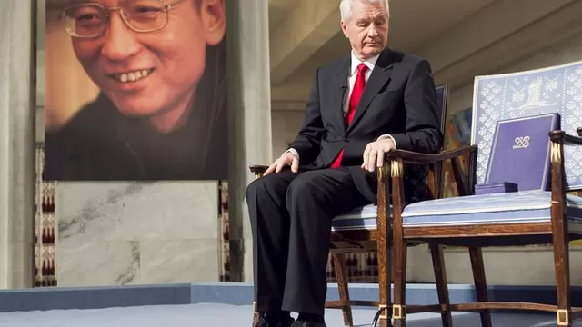 La silla vacía de Liu Xiaobo en el premio Nobel de la Paz 2010. Foto: EFE