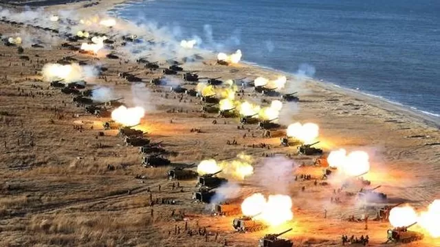 Corea del Sur y Estados Unidos inician maniobras de combate. (Vía: Twitter)