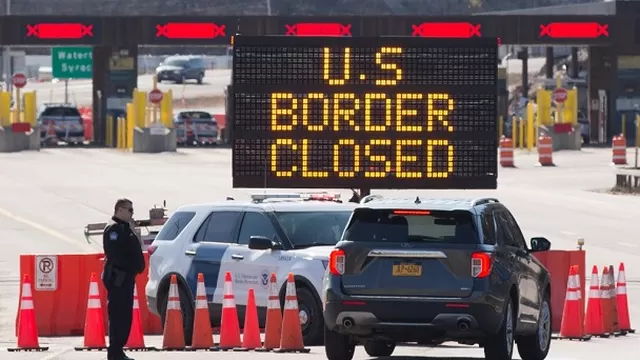 Frontera Canadá-Estados Unidos. Foto: AFP