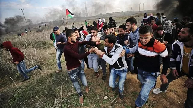 Palestinos protestan contra decisión de Trump sobre Jerusalén. Foto: EFE