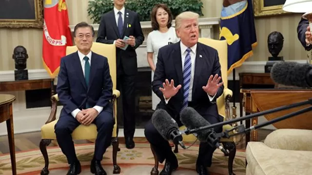 Moon Jae-in y Donald Trump. Foto: Difusión