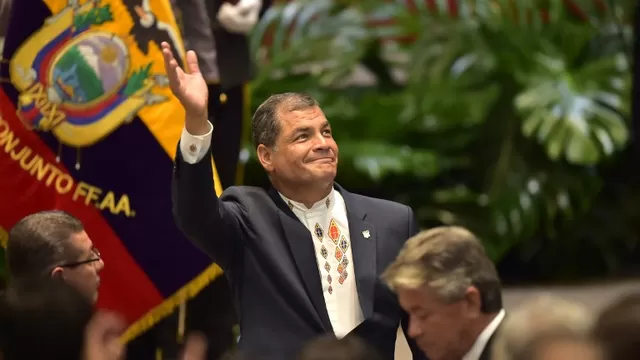 Rafael Correa, expresidente de Ecuador. Foto: AFP