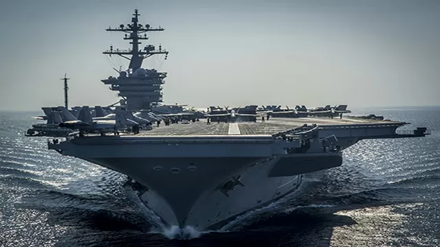 Portaviones 'USS Carl Vinson'. Foto: AFP / US Navy / MC2 Scott Fenaroli