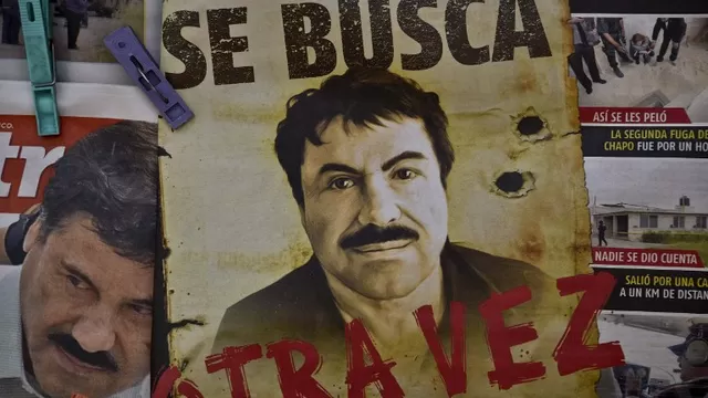 Un poster de &#039;El Chapo&#039; Guzm&aacute;n. (V&iacute;a: AFP)