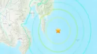 Emiten alerta de tsunami tras sismo de magnitud 7.1 frente a Filipinas