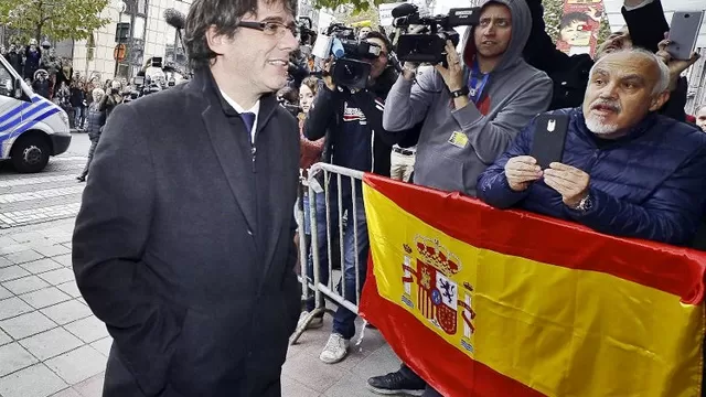 Carles Puigdemont, destituido presidente de Cataluña. Foto: AFP