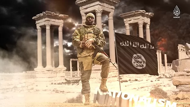 Captura de pantalla de video de yihadistas. (Vía: Daily Mirror)