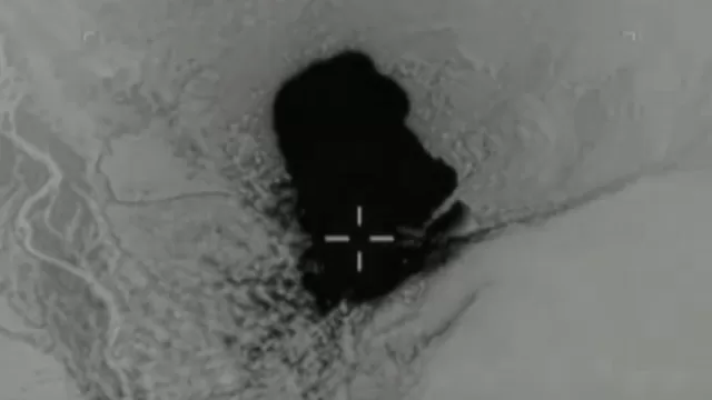 Impacto de la poderosa bomba MOAB. Foto: captura de video