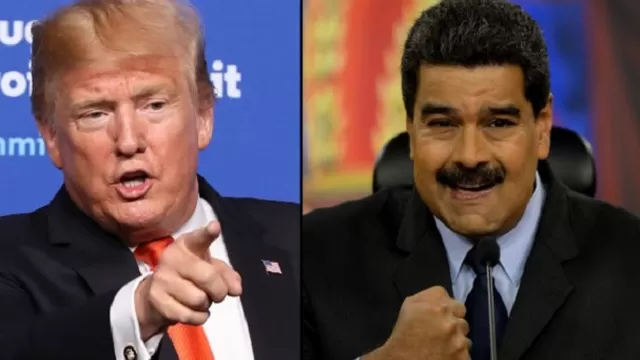 Donald Trump y Nicolás Maduro. Foto: AFP