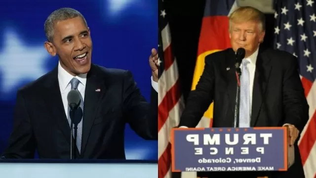 Barack Obama y Donald Trump. (Vía: AFP)