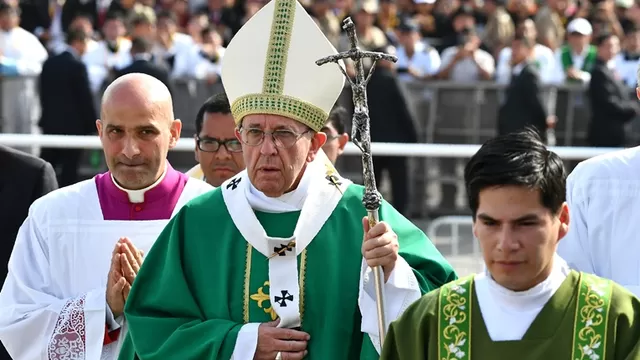 Papa Francisco denunció la corrupción en su visita al Perú. Foto: AFP