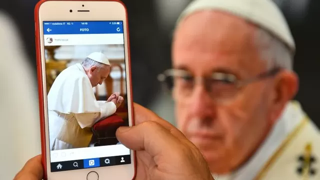  El papa inauguró en Instagram su cuenta "Franciscus" / Foto: AFP