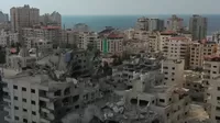 Franja de Gaza bajo escombros tras bombardeos de Israel