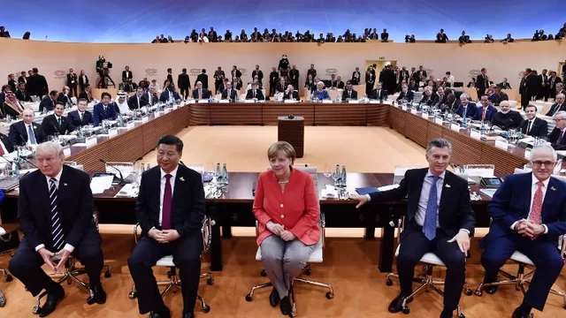 Varios mandatarios se reunieron en la Cumbre G20 de Hamburgo. Foto: AFP