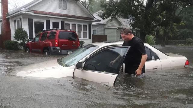 Huracán ha causado inundaciones en algunas zonas de Carolina del Sur. Foto: AFP